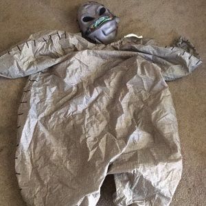 Adult inflatable oogie boogie costume.